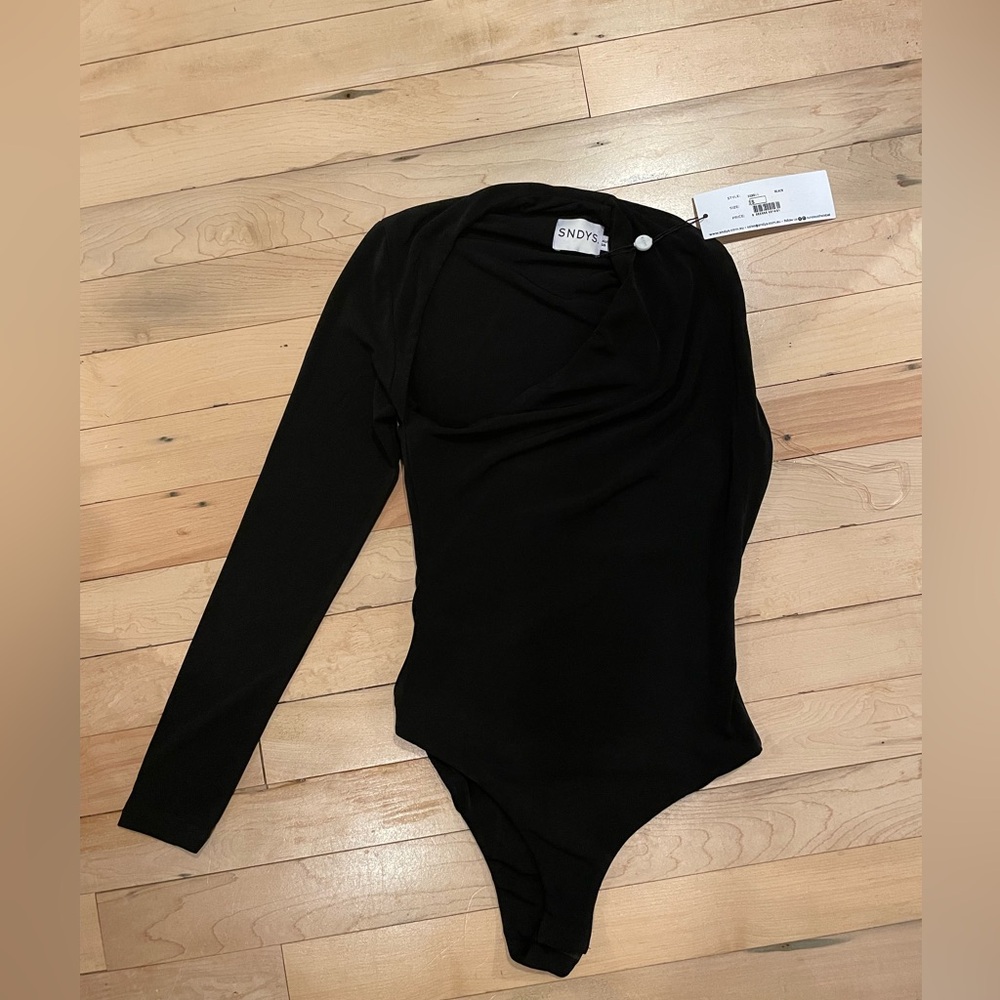 SNDYS. Black bodysuit. Never worn. Size 4.